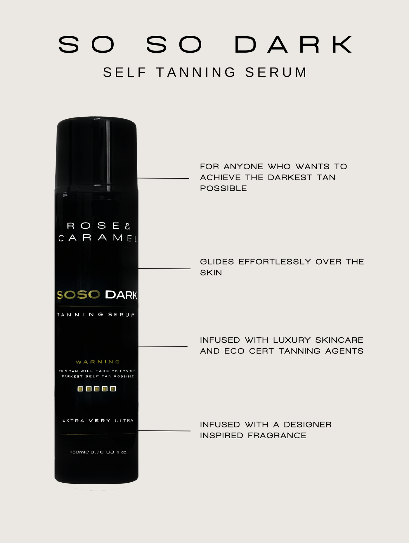 So So Dark Self Tanning Serum